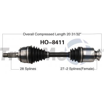 TrakMotive HO8411 CV Axle Shaft product image 1 of 3