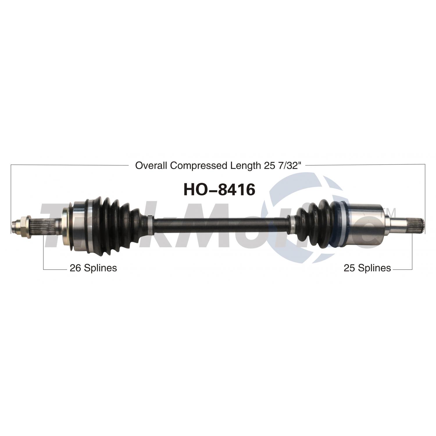 TrakMotive HO8416 - CV Axle Shaft TrakMotive HO8416 CV Axle Shaft product image 1 of 3