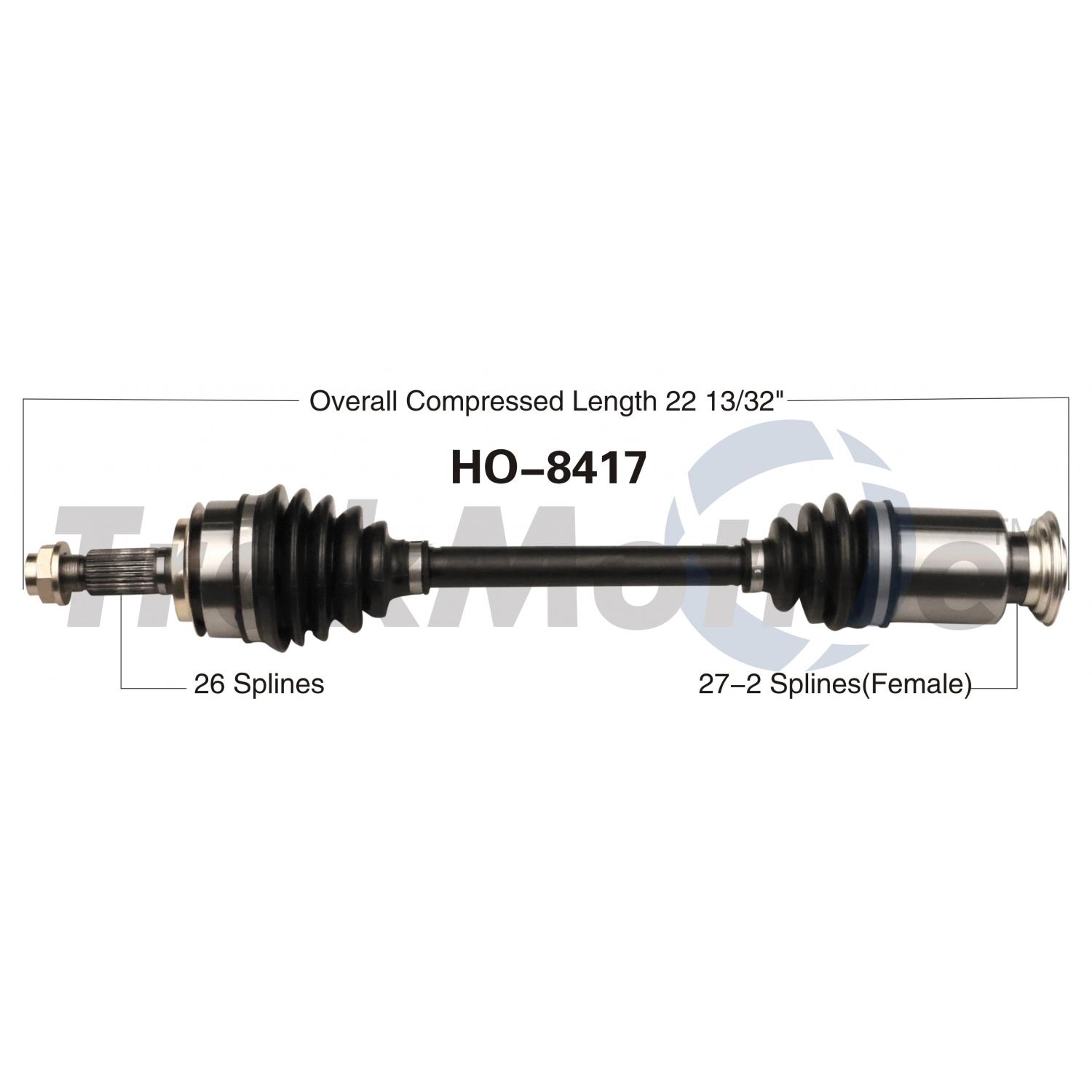TrakMotive HO8417 CV Axle Shaft product image 1 of 3