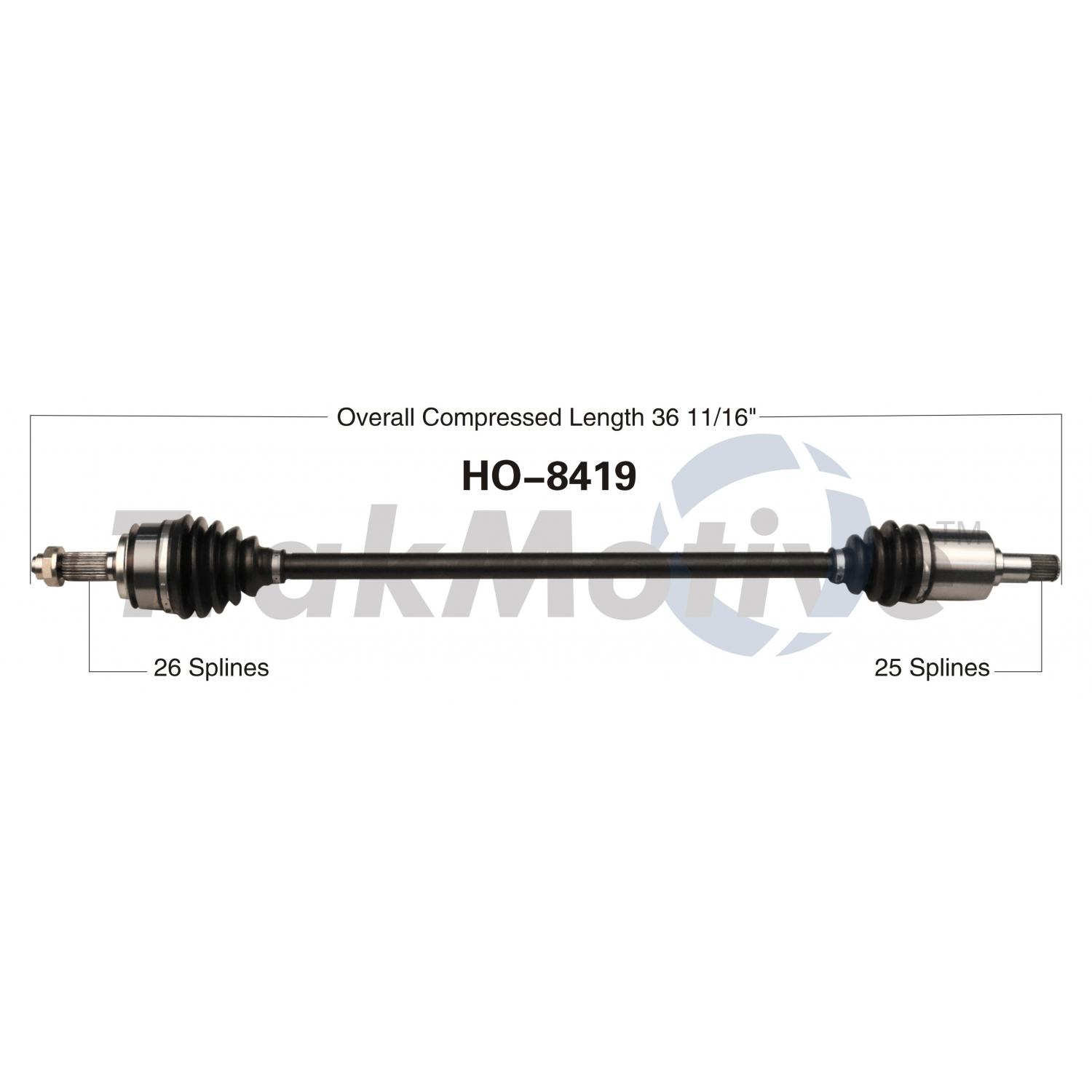 TrakMotive HO8419 CV Axle Shaft product image 1 of 3