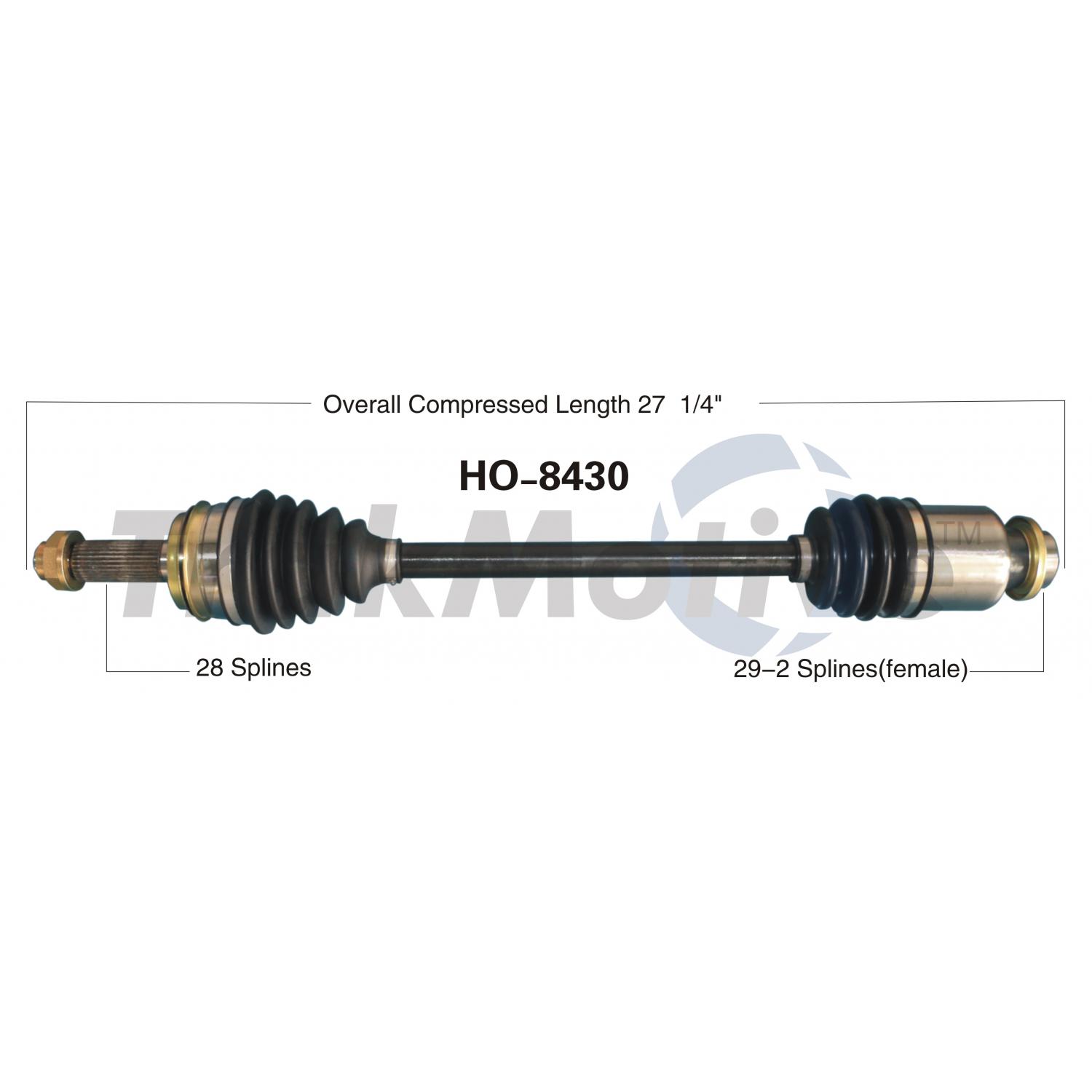 TrakMotive HO8430 - CV Axle Shaft TrakMotive HO8430 CV Axle Shaft product image 1 of 3