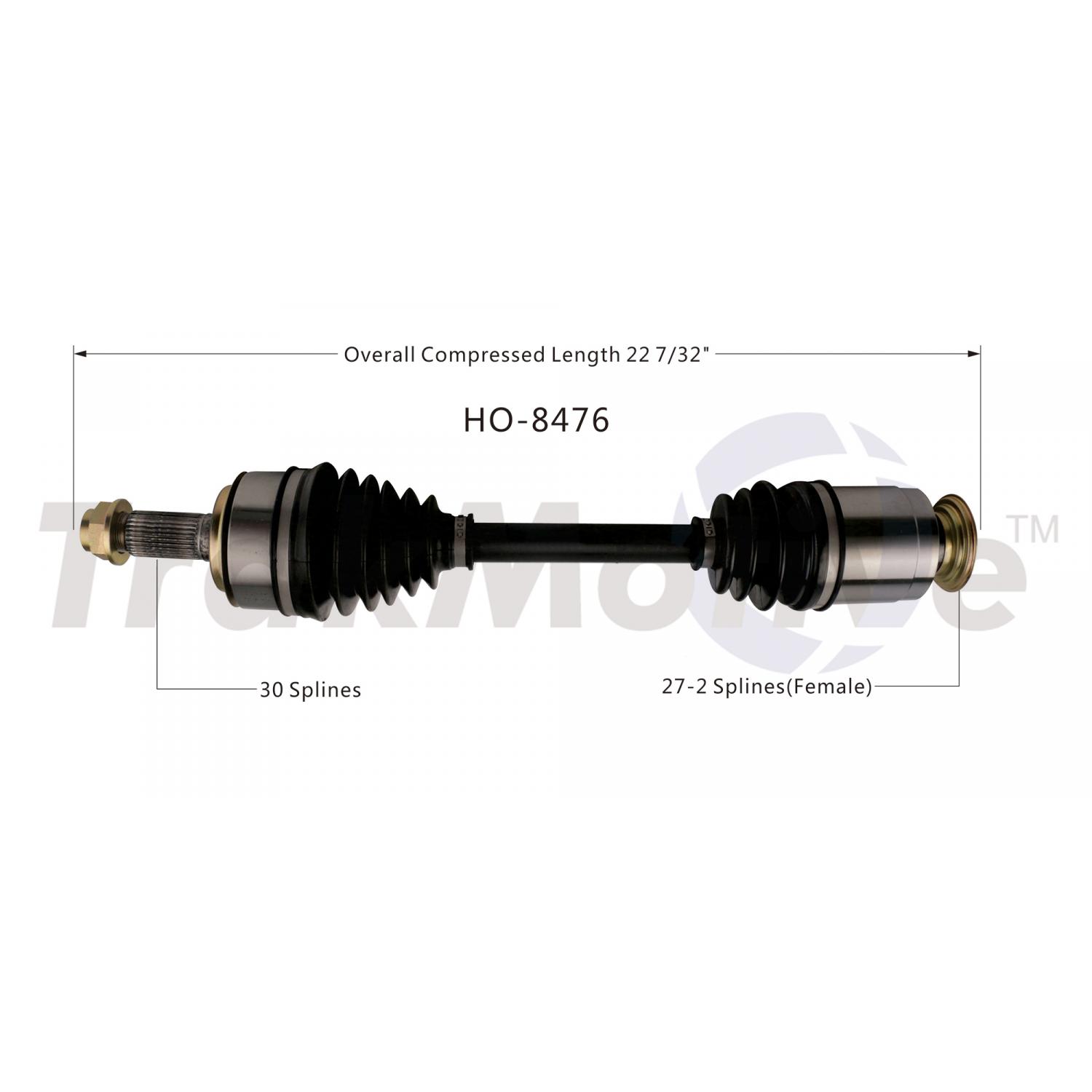 TrakMotive HO8476 - CV Axle Shaft TrakMotive HO8476 CV Axle Shaft product image 1 of 3