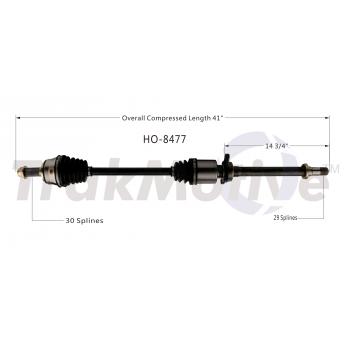TrakMotive HO8477 CV Axle Shaft product image 1 of 3
