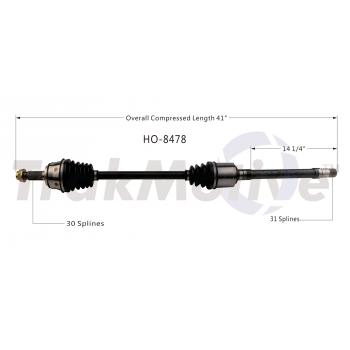 TrakMotive HO8478 CV Axle Shaft product image 1 of 3