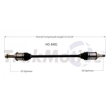 TrakMotive HO8481 CV Axle Shaft product image 1 of 3
