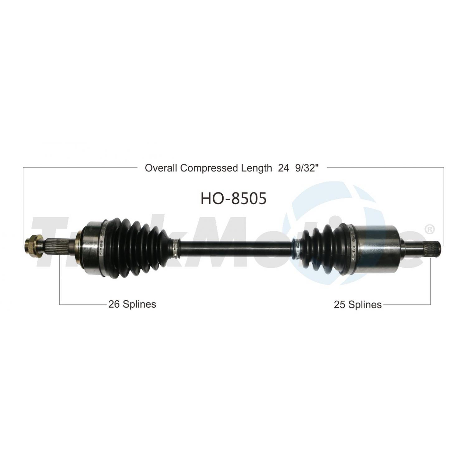 TrakMotive HO8505 CV Axle Shaft product image 1 of 3