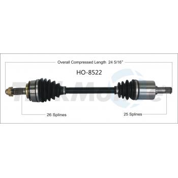 TrakMotive HO8522 CV Axle Shaft product image 1 of 3