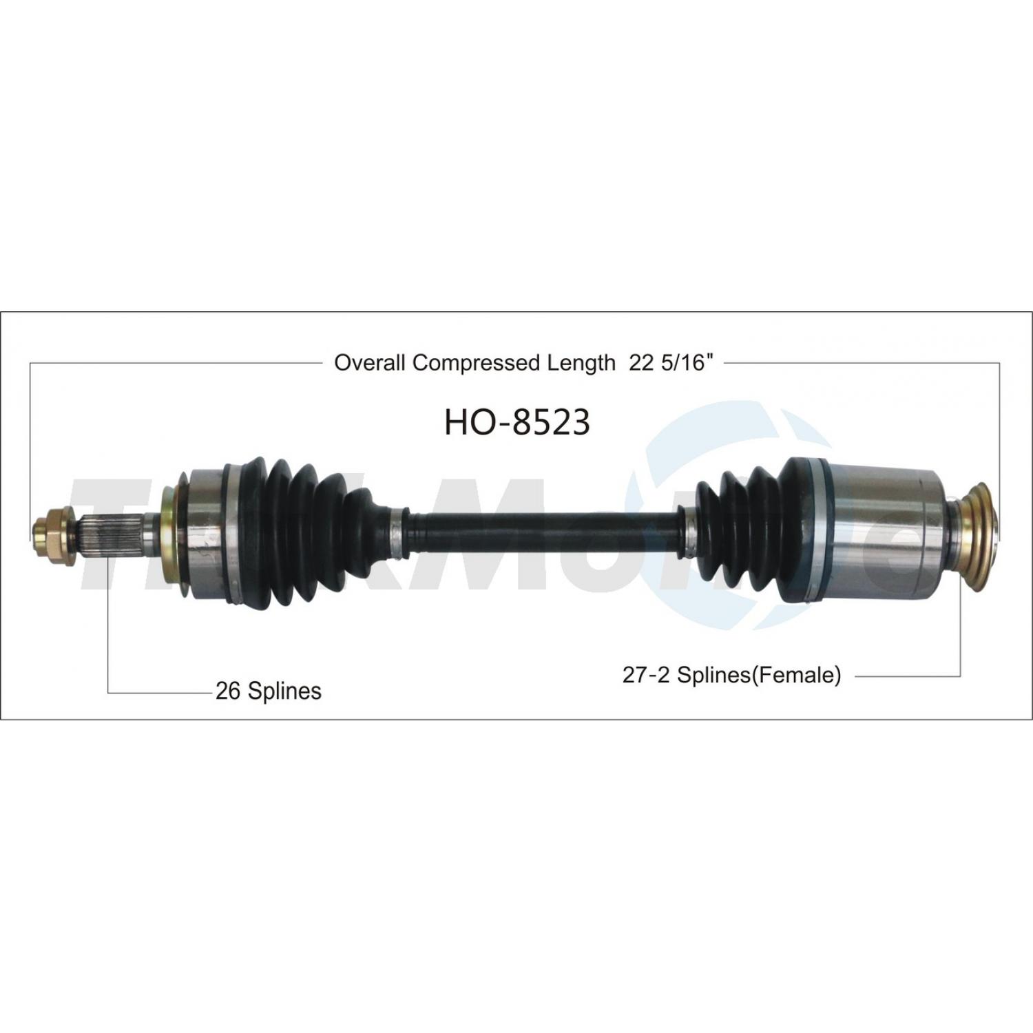 TrakMotive HO8523 - CV Axle Shaft TrakMotive HO8523 CV Axle Shaft product image 1 of 3