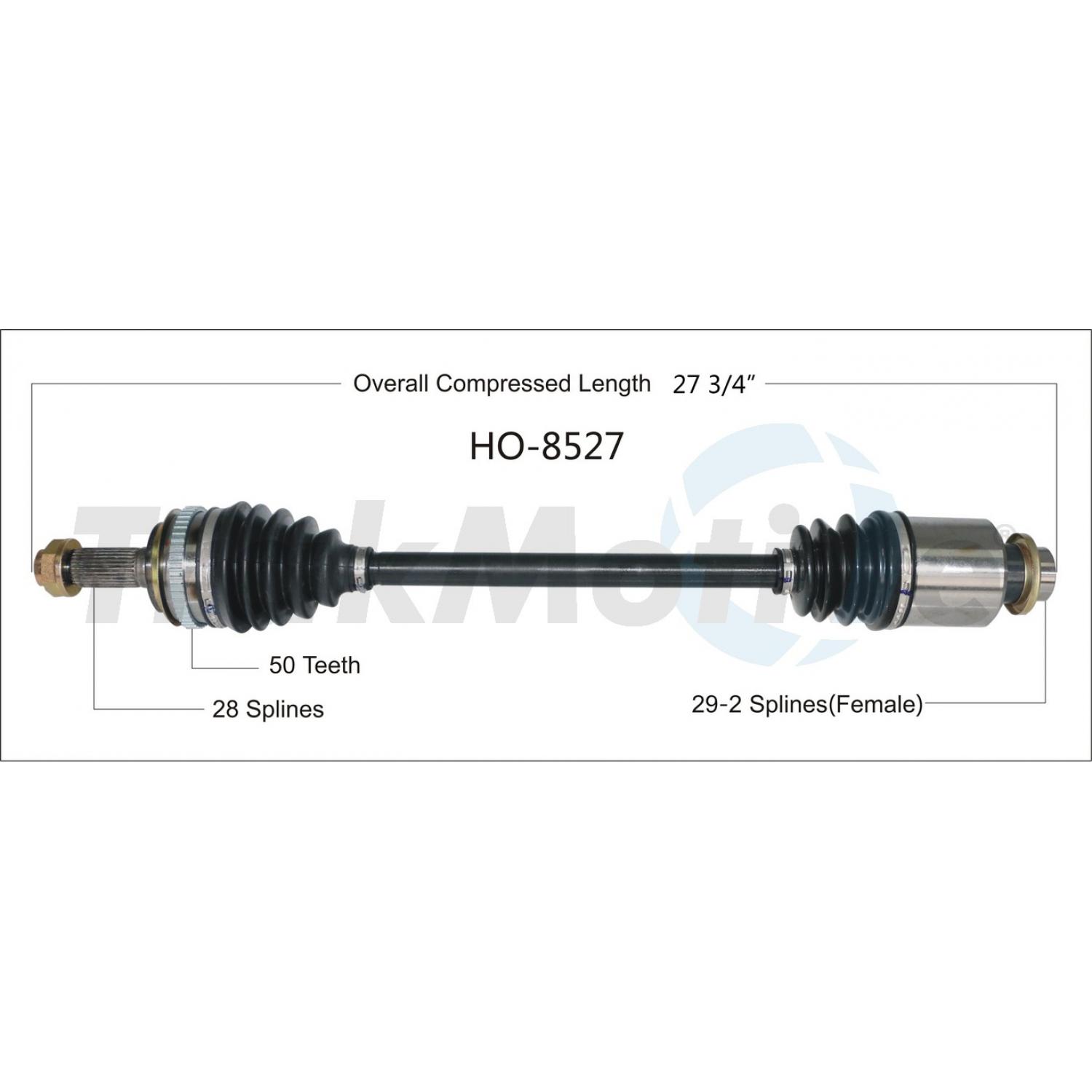 TrakMotive HO8527 - CV Axle Shaft TrakMotive HO8527 CV Axle Shaft product image 1 of 3