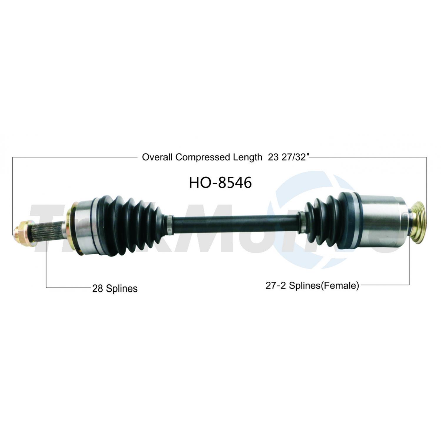 TrakMotive HO8546 CV Axle Shaft product image 1 of 3