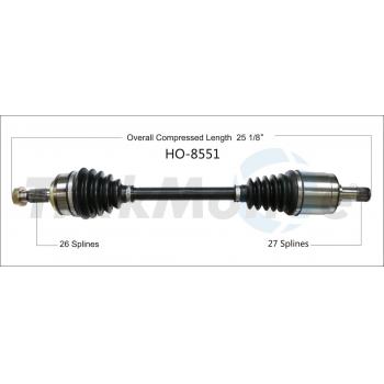 TrakMotive HO8551 CV Axle Shaft product image 1 of 3