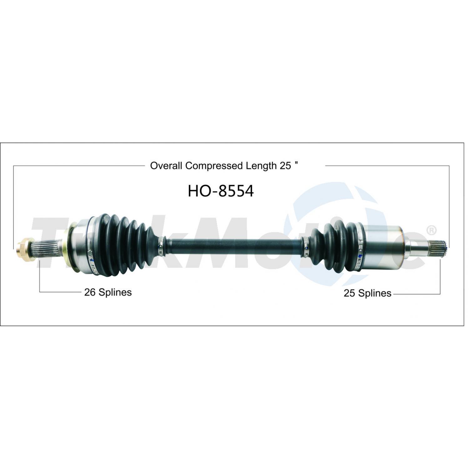 TrakMotive HO8554 - CV Axle Shaft TrakMotive HO8554 CV Axle Shaft product image 1 of 3