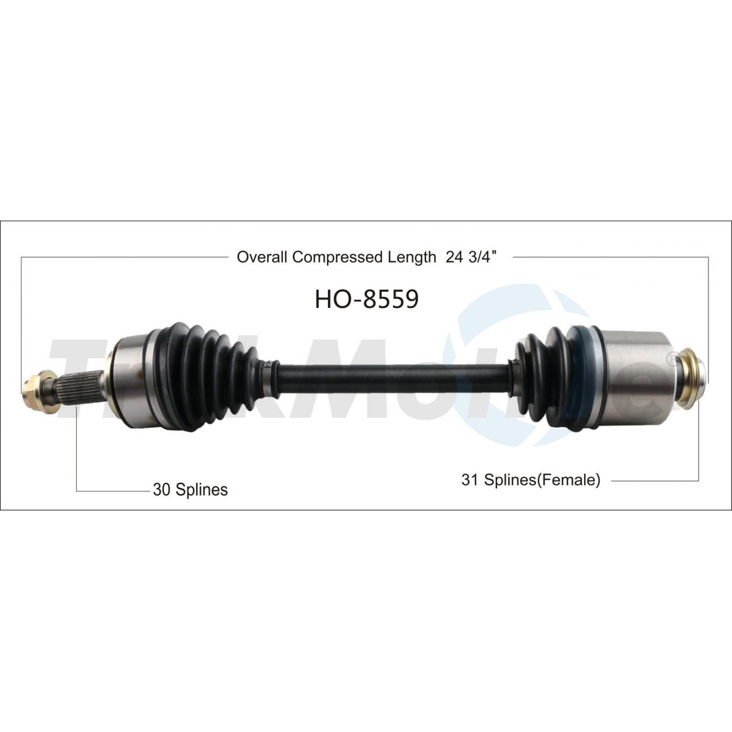 TrakMotive HO8559 - CV Axle Shaft TrakMotive HO8559 CV Axle Shaft product image 1 of 3