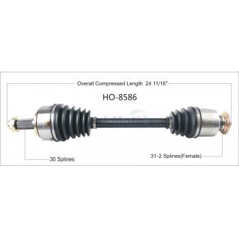 TrakMotive HO8586 CV Axle Shaft product image 1 of 3
