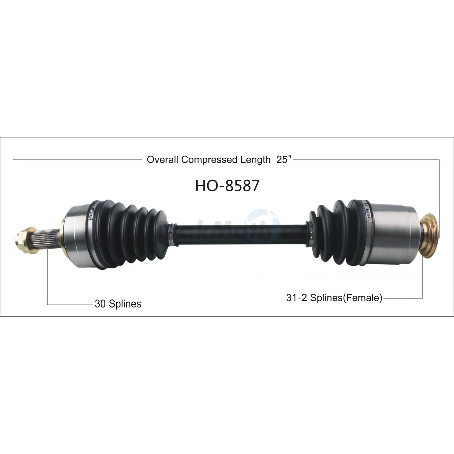 TrakMotive HO8587 CV Axle Shaft product image 1 of 3