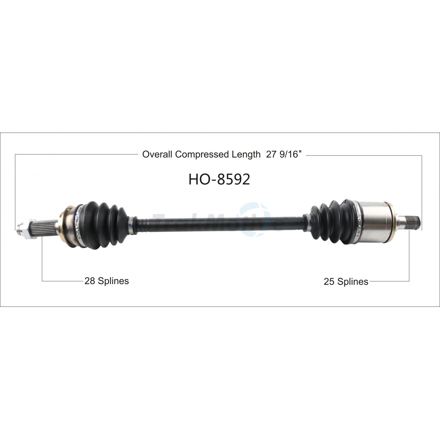 TrakMotive HO8592 - CV Axle Shaft TrakMotive HO8592 CV Axle Shaft product image 1 of 3