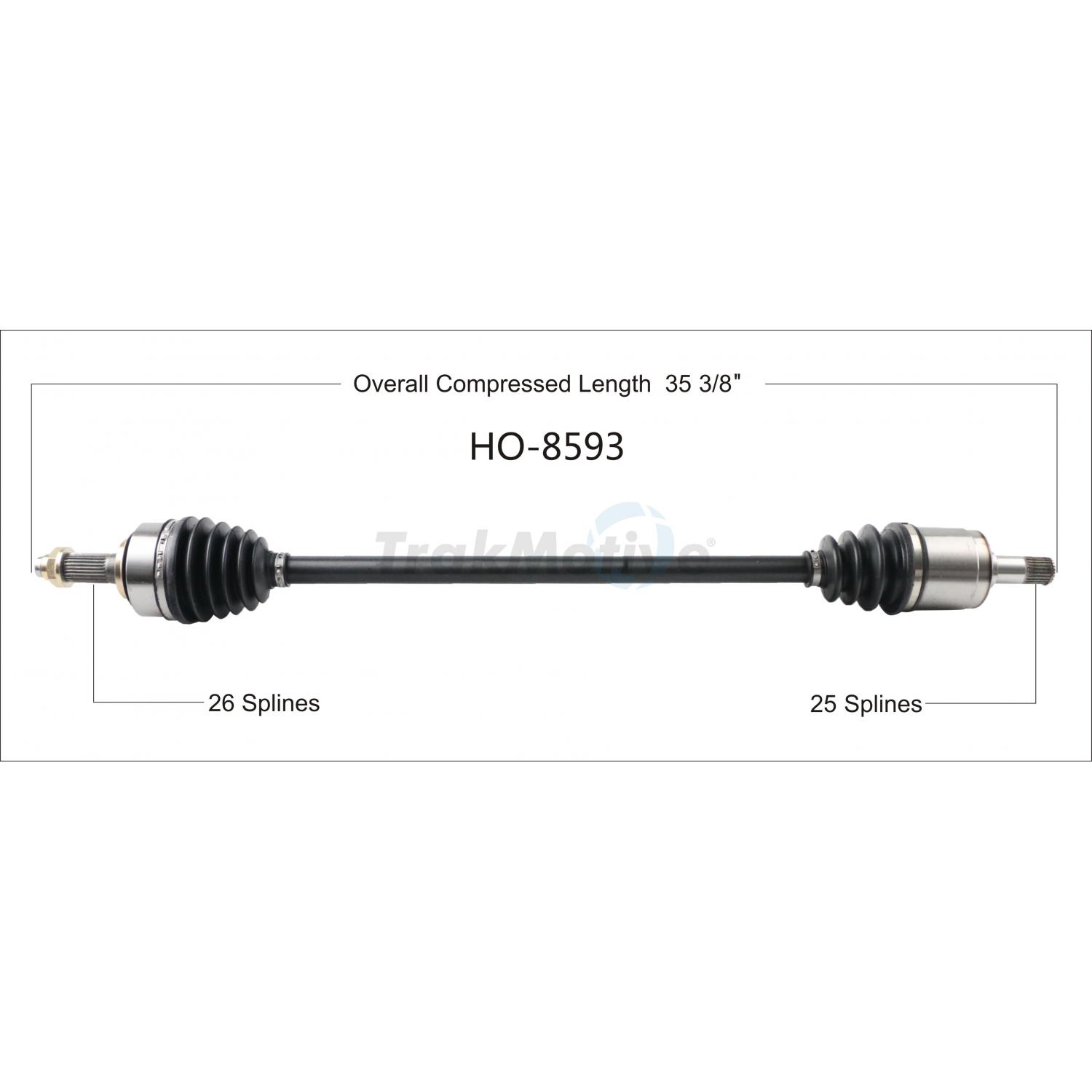TrakMotive HO8593 - CV Axle Shaft TrakMotive HO8593 CV Axle Shaft product image 1 of 3