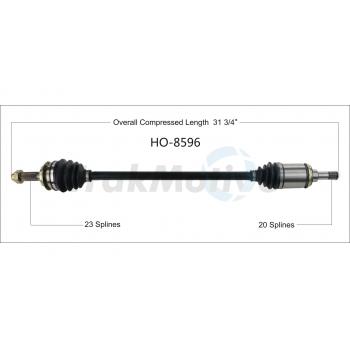 TrakMotive HO8596 CV Axle Shaft product image 1 of 3