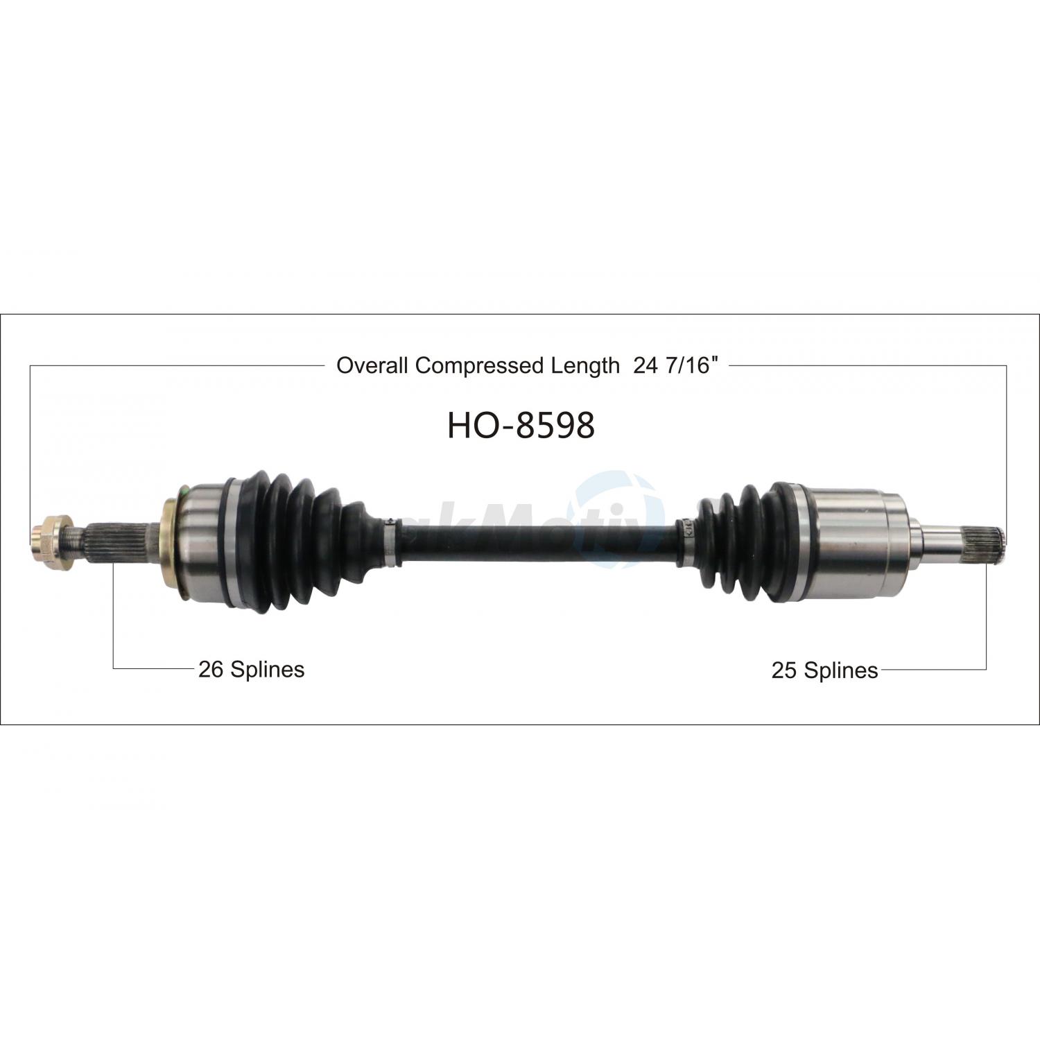 TrakMotive HO8598 - CV Axle Shaft TrakMotive HO8598 CV Axle Shaft product image 1 of 3