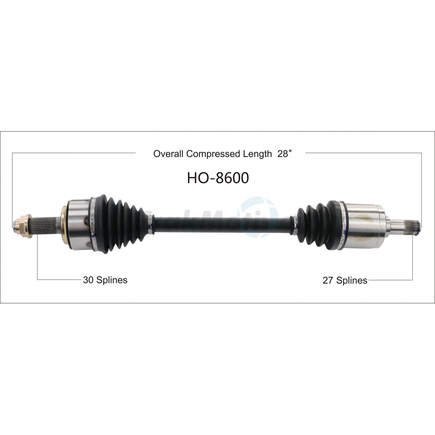 TrakMotive HO8600 - CV Axle Shaft TrakMotive HO8600 CV Axle Shaft product image 1 of 3
