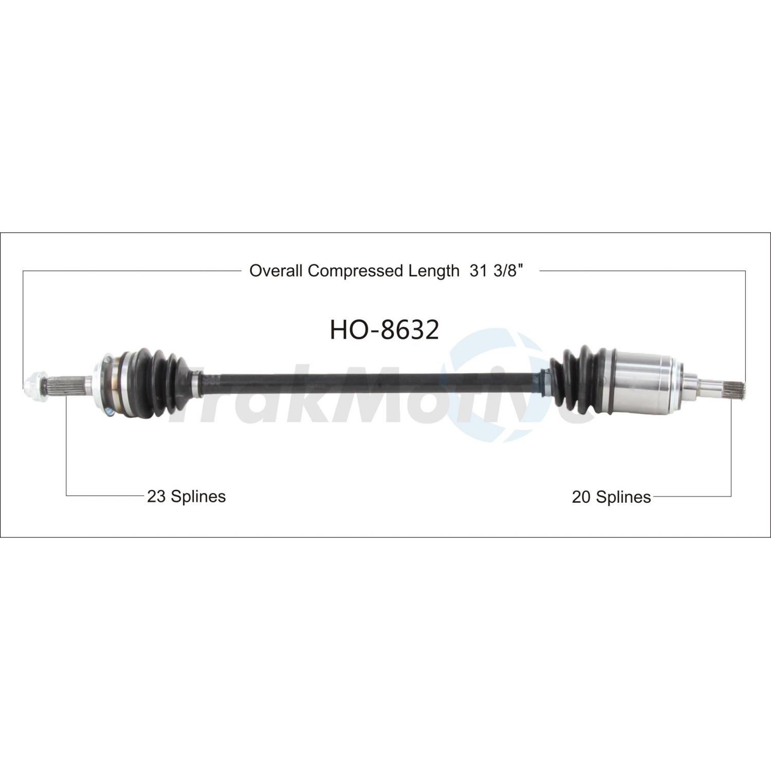 TrakMotive HO8632 - CV Axle Shaft TrakMotive HO8632 CV Axle Shaft product image 1 of 3