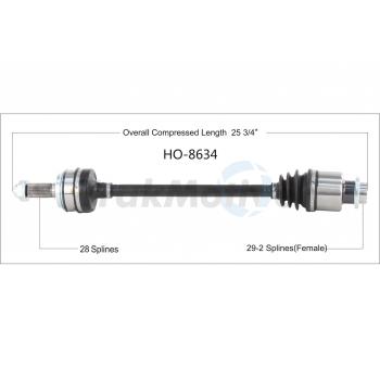 TrakMotive HO8634 - CV Axle Shaft TrakMotive HO8634 CV Axle Shaft product image 1 of 3