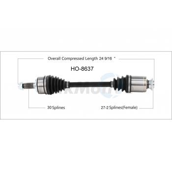 TrakMotive HO8637 CV Axle Shaft product image 1 of 3