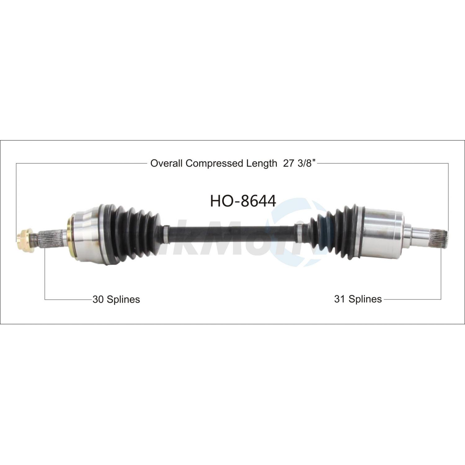 TrakMotive HO8644 - CV Axle Shaft TrakMotive HO8644 CV Axle Shaft product image 1 of 3