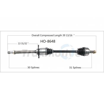 TrakMotive HO8648 CV Axle Shaft product image 1 of 3