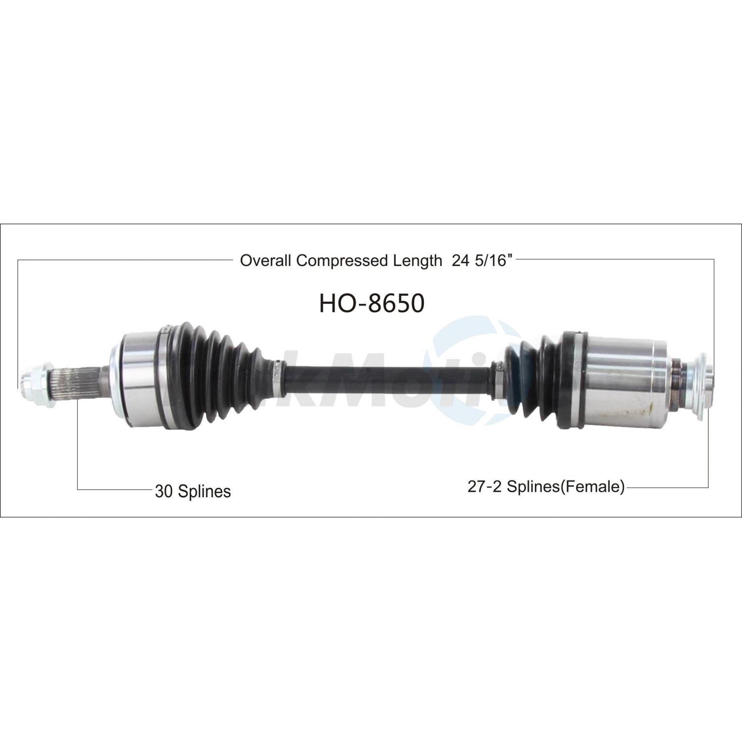 TrakMotive HO8650 - CV Axle Shaft TrakMotive HO8650 CV Axle Shaft product image 1 of 3