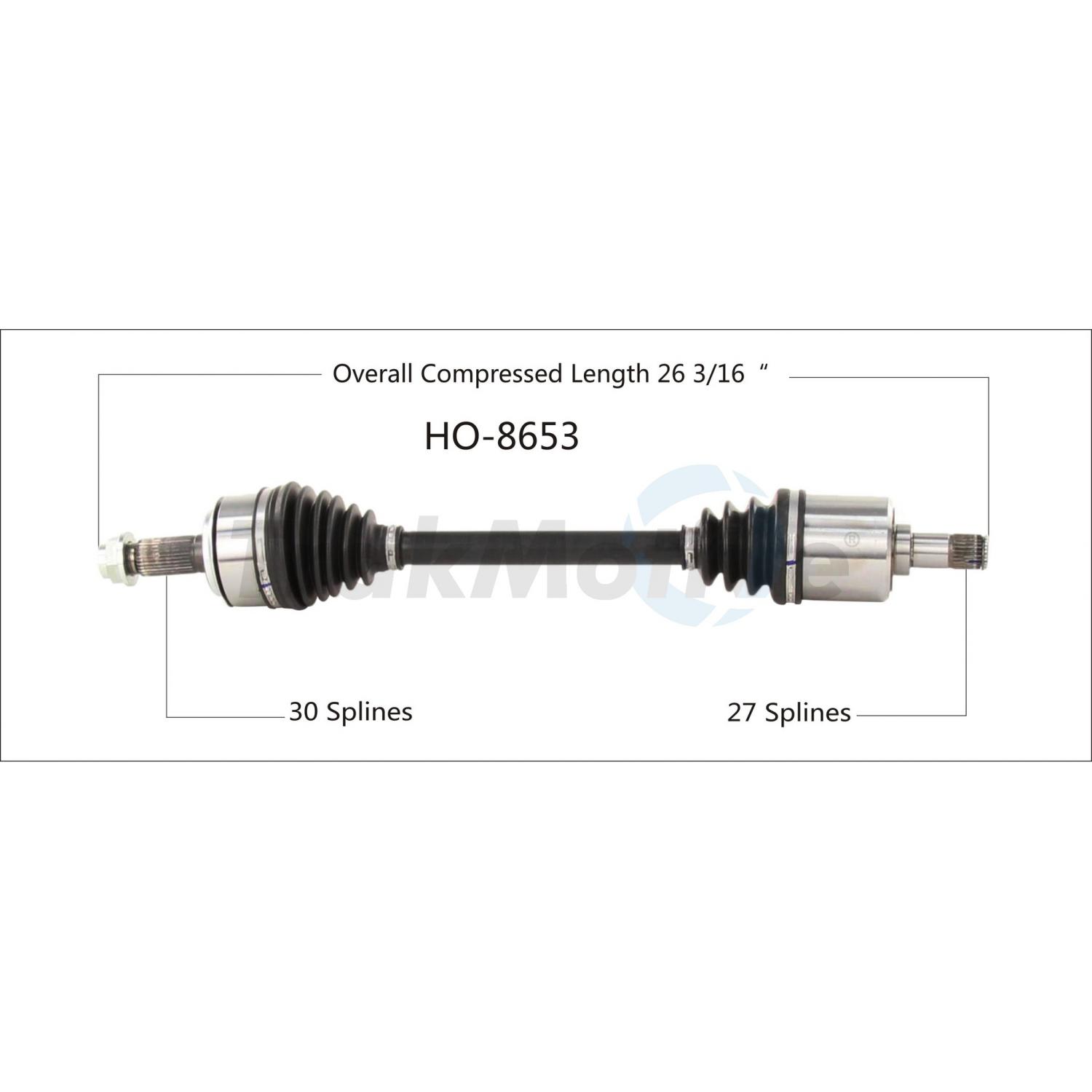 TrakMotive HO8653 CV Axle Shaft product image 1 of 3