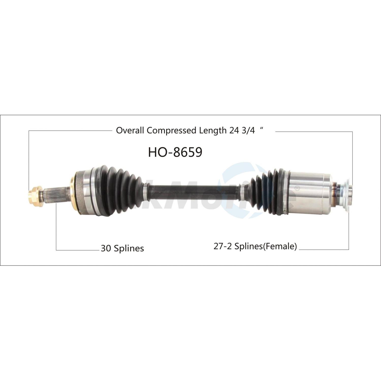 TrakMotive HO8659 - CV Axle Shaft TrakMotive HO8659 CV Axle Shaft product image 1 of 3