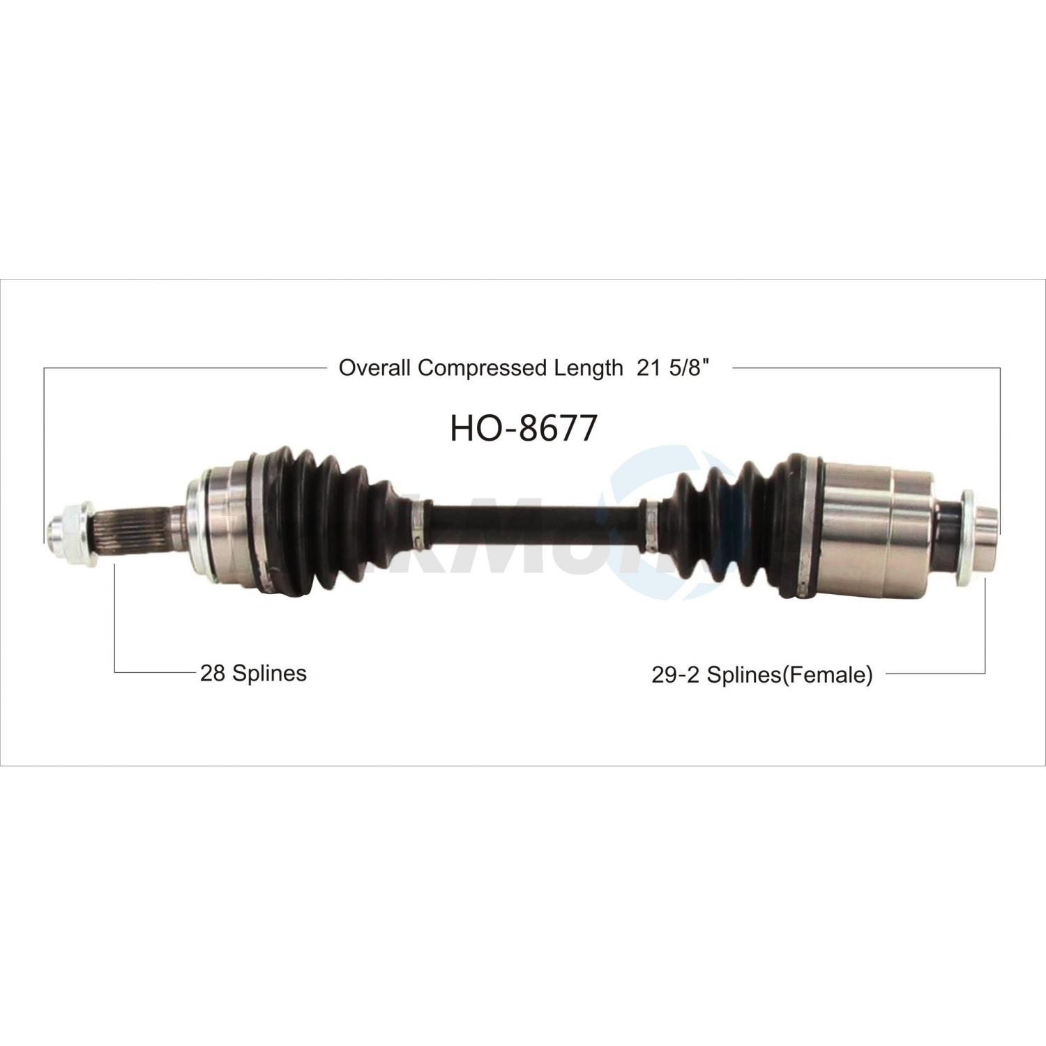TrakMotive HO8677 - CV Axle Shaft TrakMotive HO8677 CV Axle Shaft product image 1 of 3