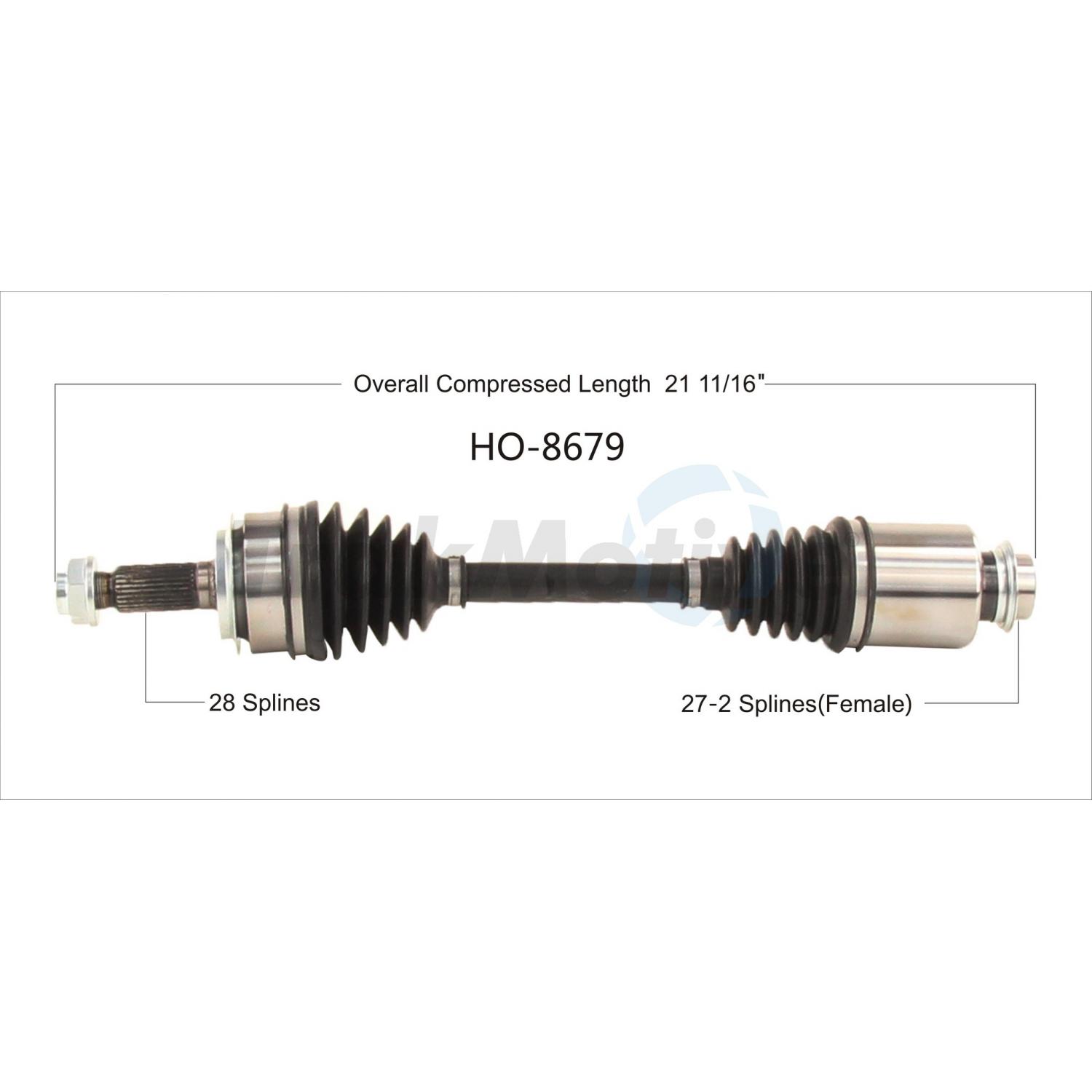 TrakMotive HO8679 CV Axle Shaft product image 1 of 3