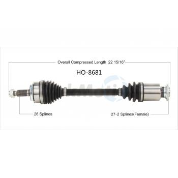 TrakMotive HO8681 CV Axle Shaft product image 1 of 3