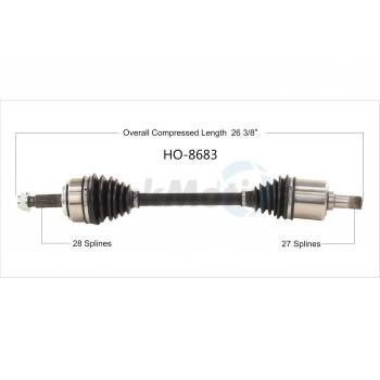 TrakMotive HO8683 CV Axle Shaft product image 1 of 3