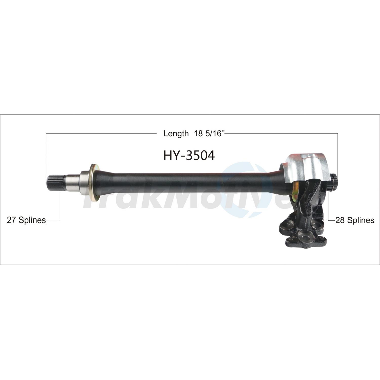 TrakMotive HY3504 - CV Intermediate Shaft TrakMotive HY3504 CV Intermediate Shaft product image 1 of 3