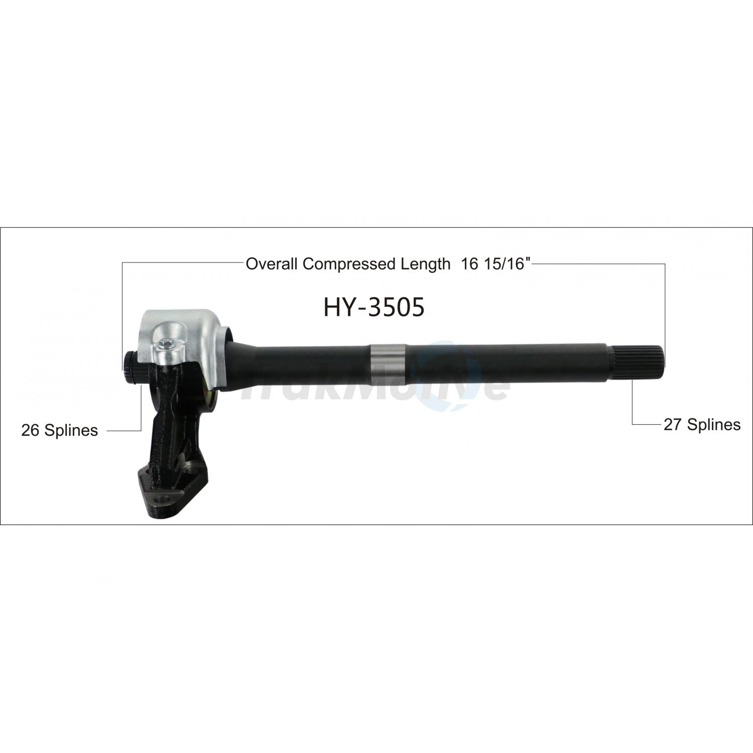 TrakMotive HY3505 CV Intermediate Shaft product image 1 of 3