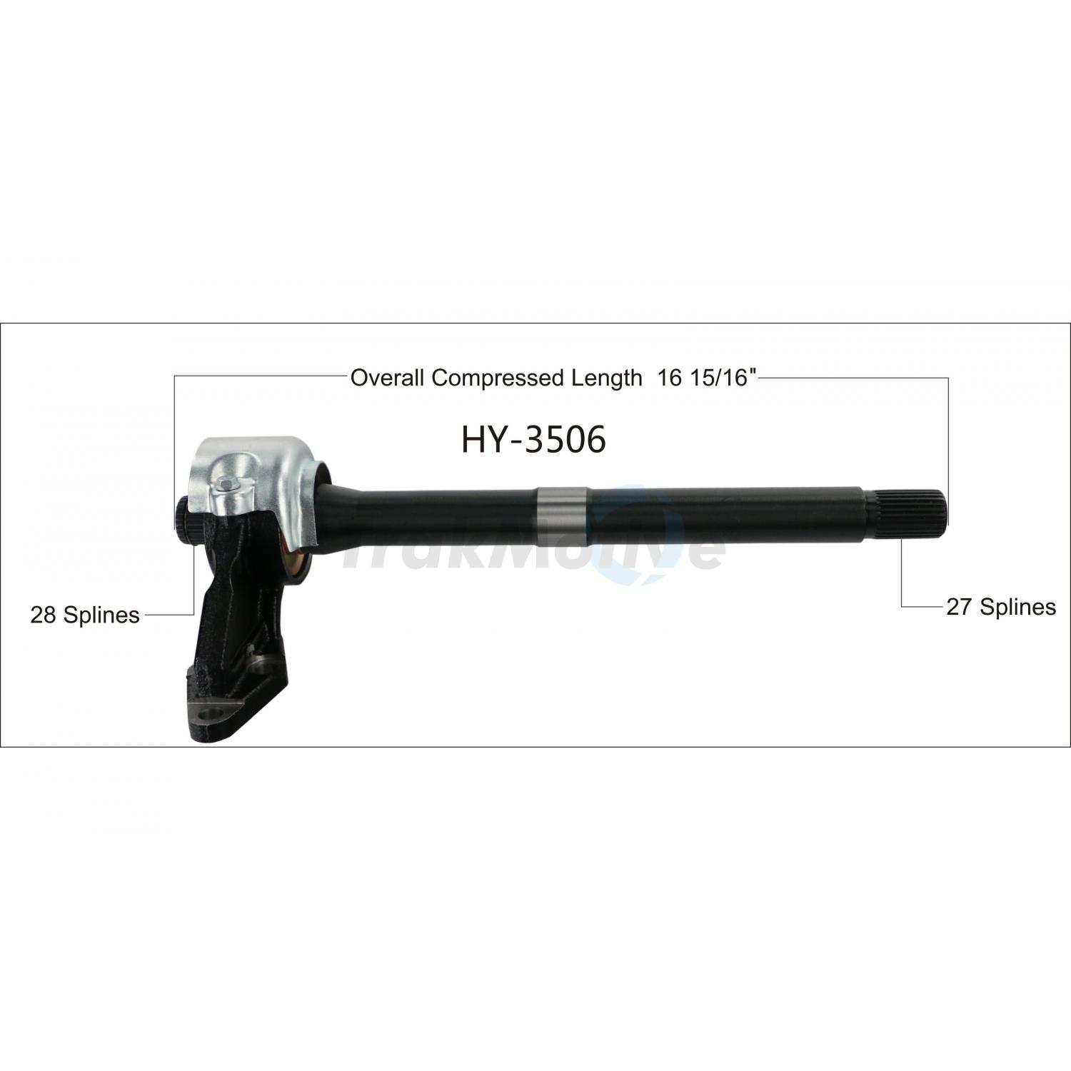 TrakMotive HY3506 - CV Intermediate Shaft TrakMotive HY3506 CV Intermediate Shaft product image 1 of 3