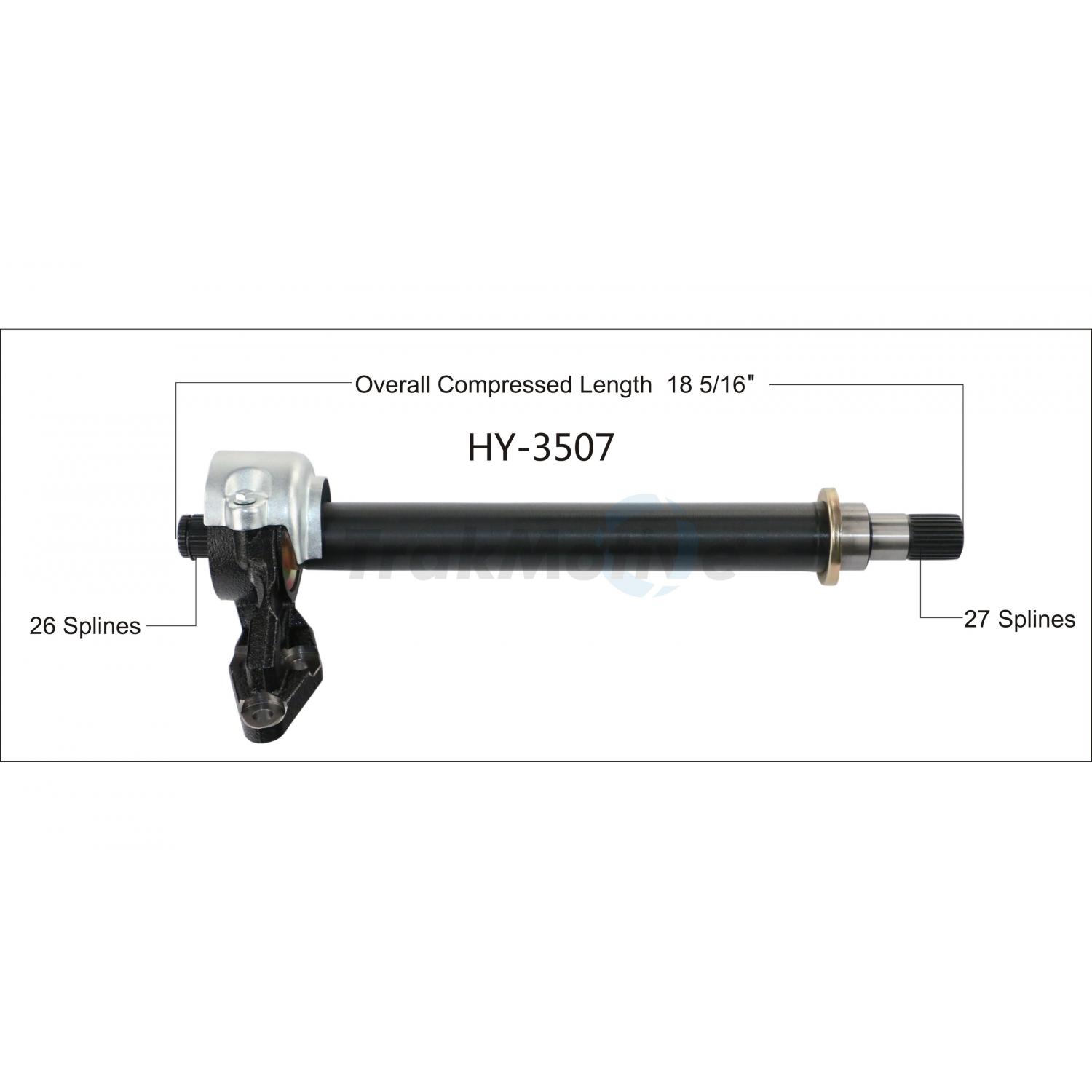 TrakMotive HY3507 - CV Intermediate Shaft TrakMotive HY3507 CV Intermediate Shaft product image 1 of 3