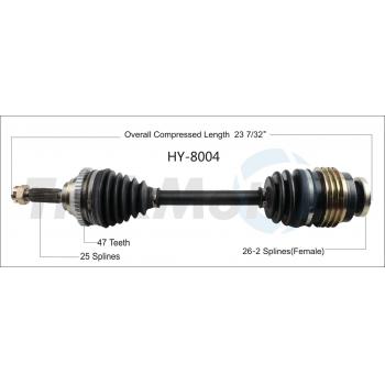 TrakMotive HY8004 CV Axle Shaft product image 1 of 3