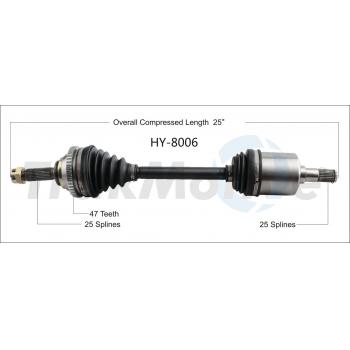 TrakMotive HY8006 CV Axle Shaft product image 1 of 3