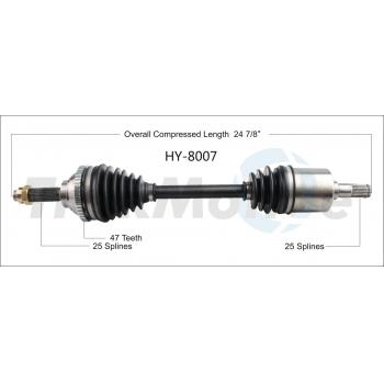 TrakMotive HY8007 CV Axle Shaft product image 1 of 3