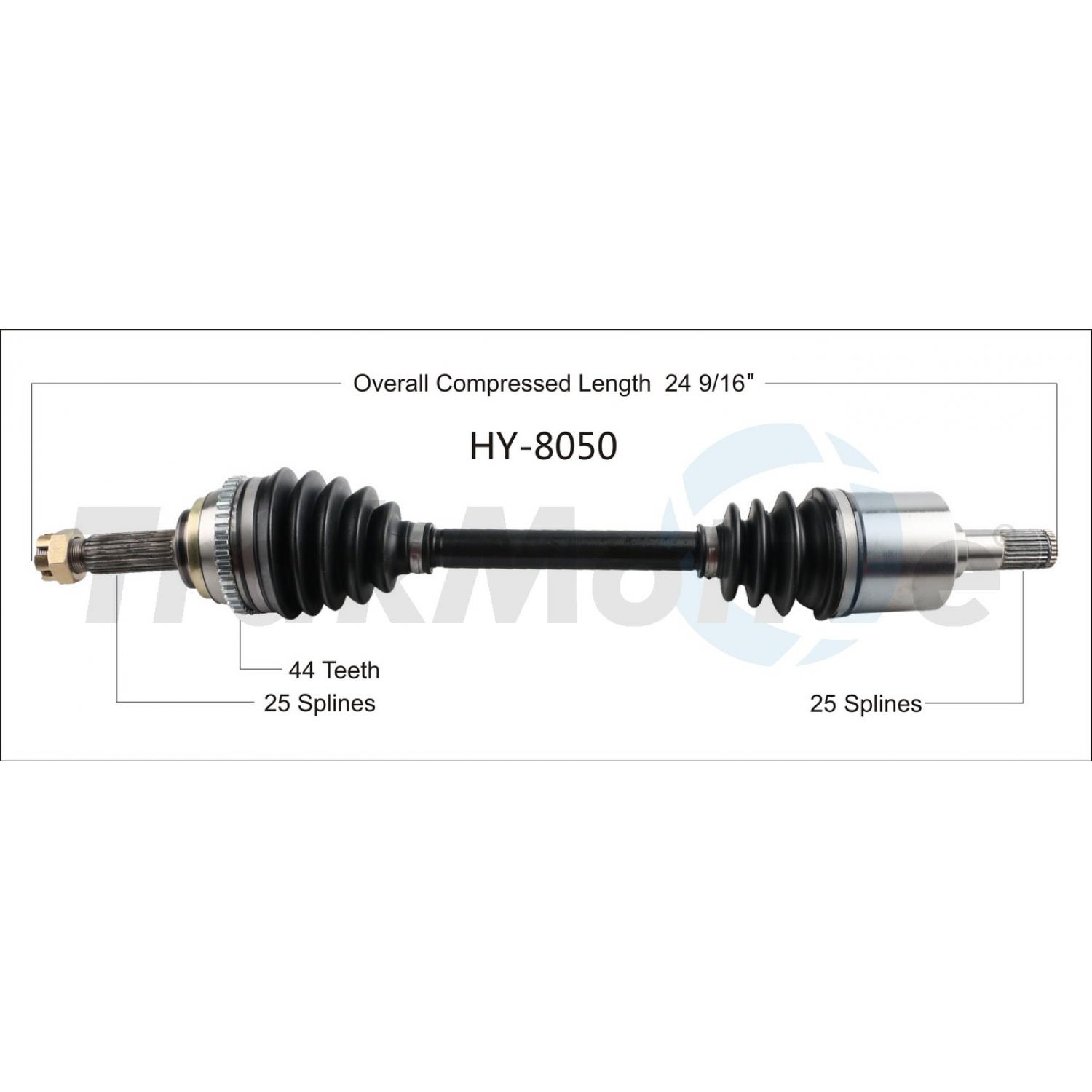 TrakMotive HY8050 - CV Axle Shaft TrakMotive HY8050 CV Axle Shaft product image 1 of 3