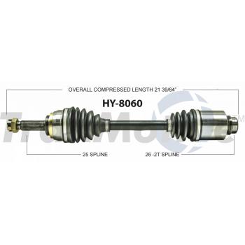 TrakMotive HY8060 - CV Axle Shaft TrakMotive HY8060 CV Axle Shaft product image 1 of 3