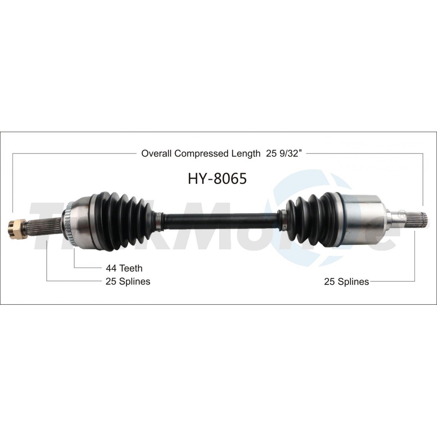 TrakMotive HY8065 - CV Axle Shaft TrakMotive HY8065 CV Axle Shaft product image 1 of 3