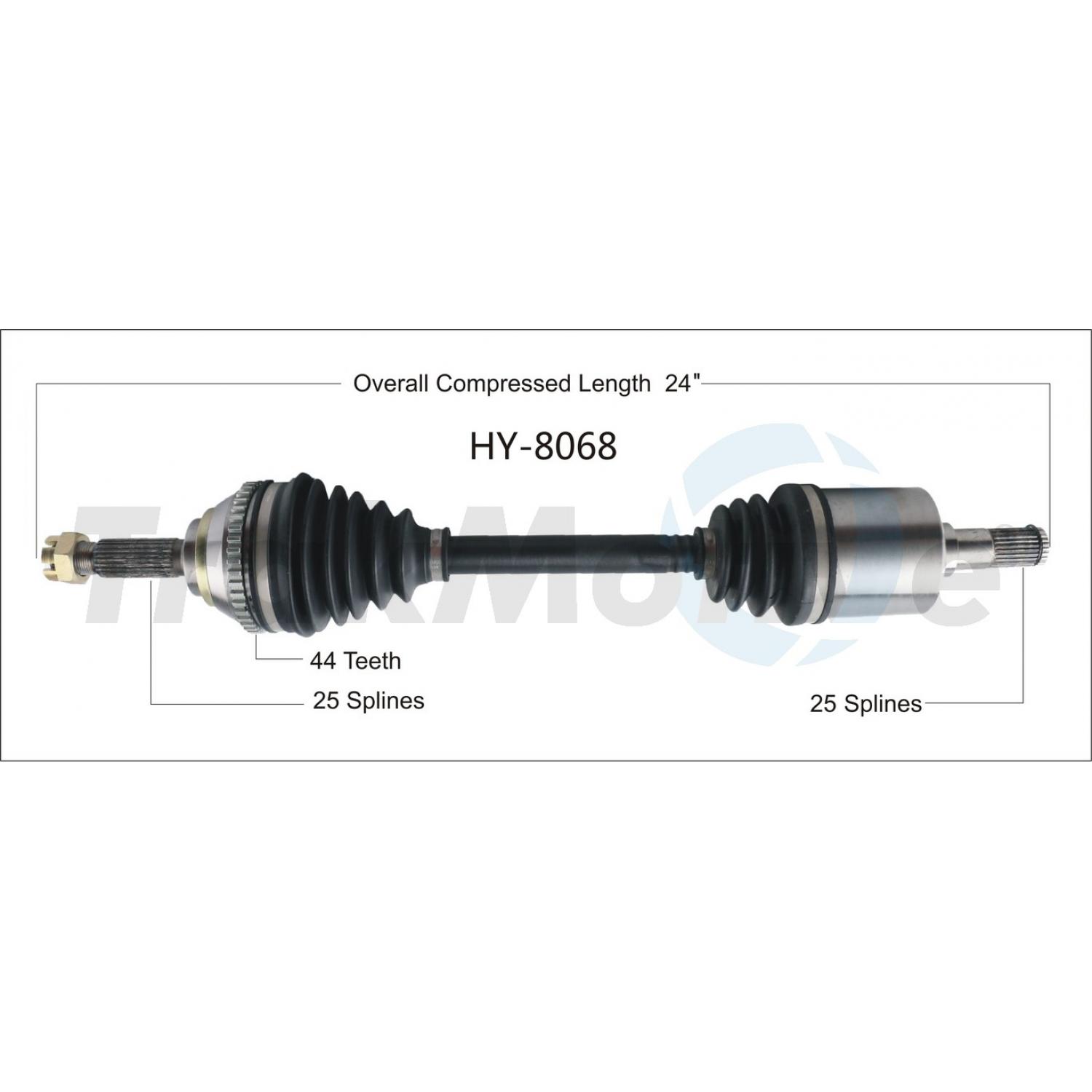 TrakMotive HY8068 - CV Axle Shaft TrakMotive HY8068 CV Axle Shaft product image 1 of 3