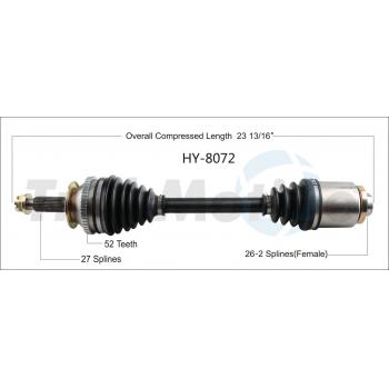TrakMotive HY8072 CV Axle Shaft product image 1 of 3