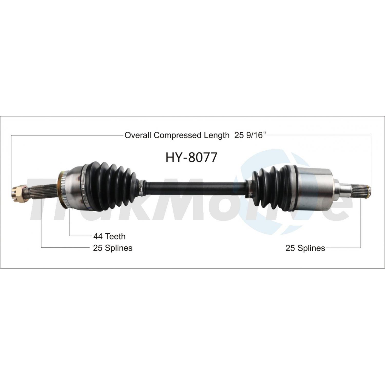 TrakMotive HY8077 - CV Axle Shaft TrakMotive HY8077 CV Axle Shaft product image 1 of 3