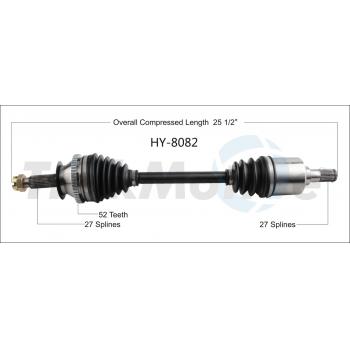 TrakMotive HY8082 CV Axle Shaft product image 1 of 3